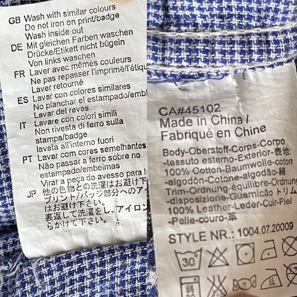 SCOTCH & SODA Men’s Plaid Flannel Button Front Shirt Blue White XL - Picture 9 of 10